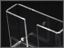 Heat-bent clear acrylic part