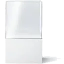 Clear acrylic museum vitrine