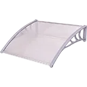 Clear polycarbonate window awning
