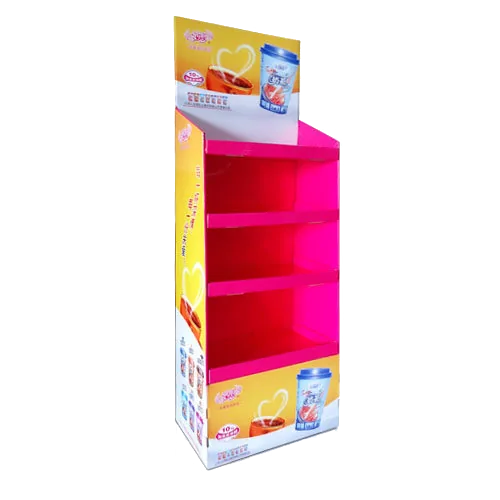 Point-of-purchase power wing display stand